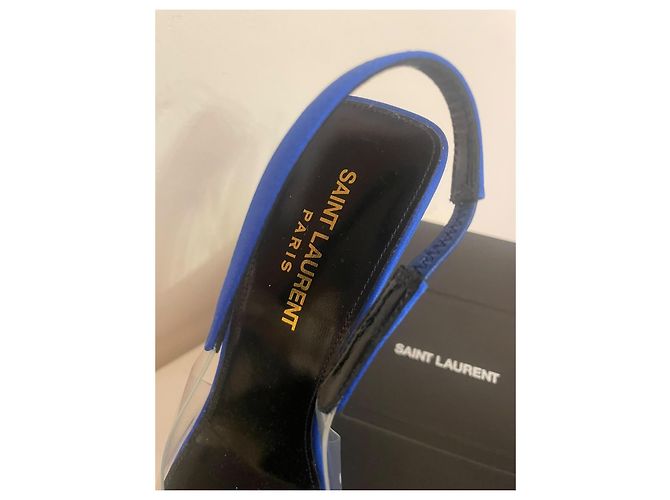 Autre Marque Saint Laurent Chica 115 PVC Slingback Pumps - Ansicht 8