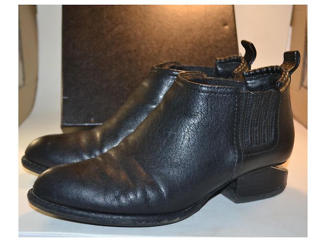 Alexander Wang Botines Kori de Piel Negra - vista 2