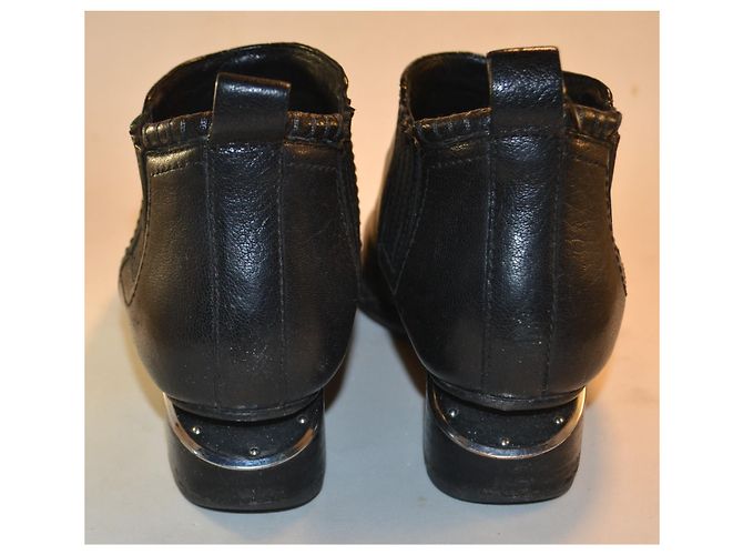 Alexander Wang Botines Kori de Piel Negra - vista 4