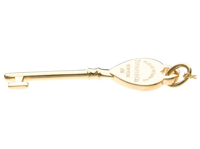 Pendente Chiave Cuore Tiffany & Co. Oro Rosa 18K con Diamanti Medium - vista 4