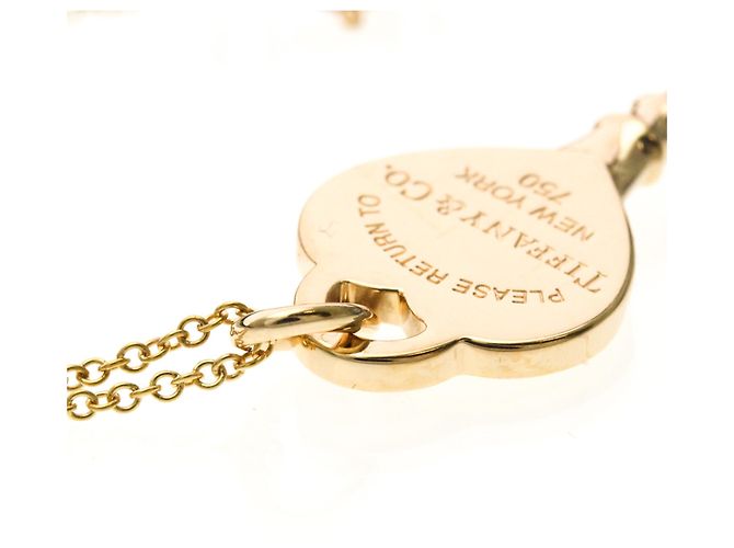 Pendente Chiave Cuore Tiffany & Co. Oro Rosa 18K con Diamanti Medium - vista 7