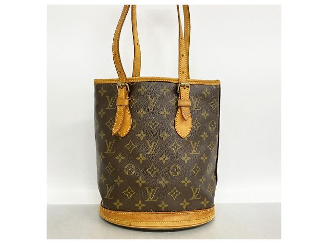 Louis Vuitton Monogram Bucket PM Tote Bag - view 11