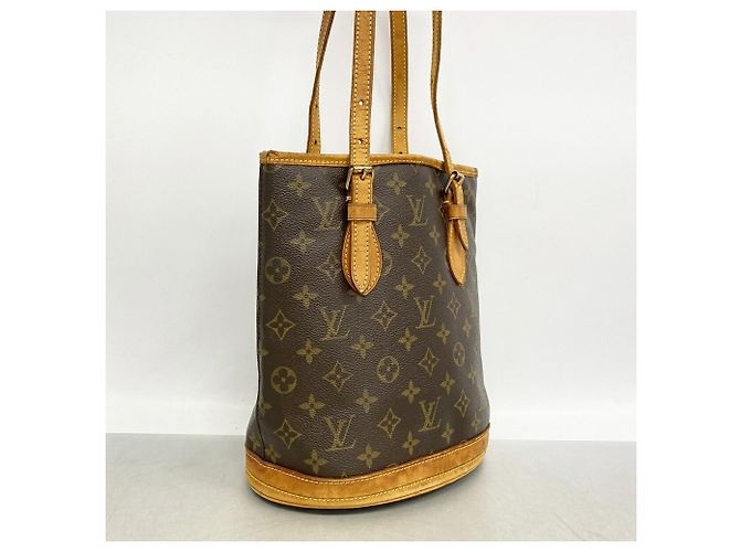 Louis Vuitton Monogram Bucket PM Tote Bag - view 2