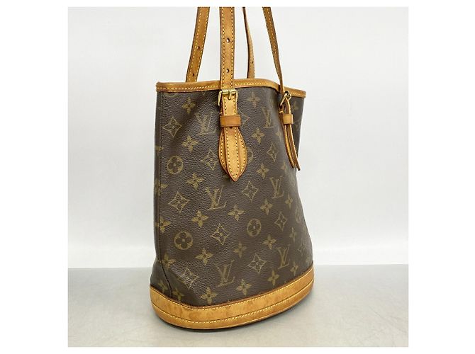 Louis Vuitton Monogram Bucket PM Tote Bag - view 2