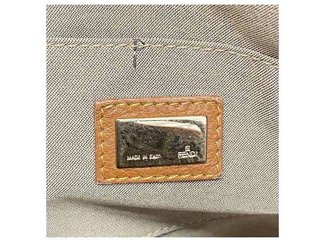 Zucchino Saco Tote Fendi em lona e nylon castanho - vista 5
