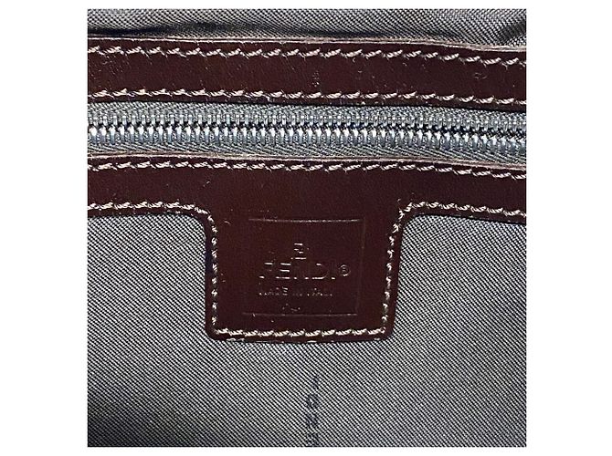 Bolsa de Ombro Fendi Zucca em Nylon e Canvas - vista 5