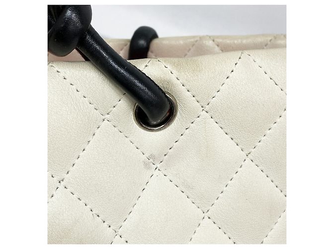 Saco Tote Chanel Cambon em Pele de Cordeiro - vista 9