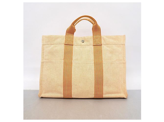 Hermès Hermes New Fourre-Tout MM Canvas Tote Bag - Ansicht 9