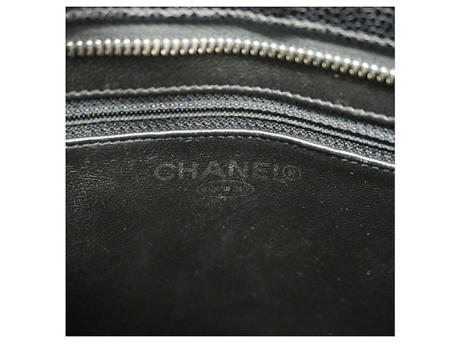 Saco Tote Chanel em couro de bezerro grão preto - vista 5
