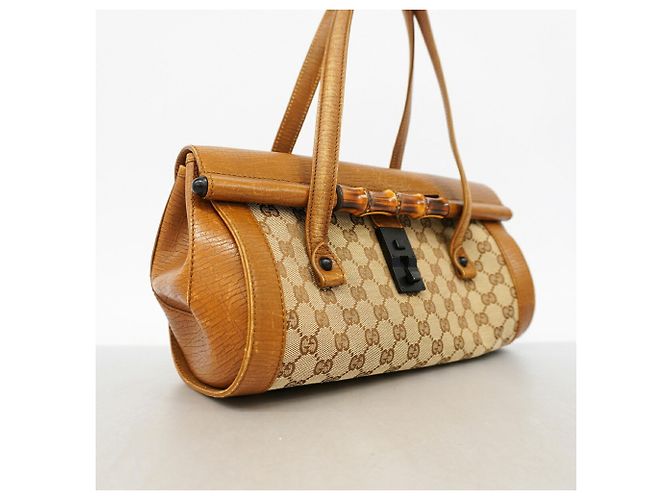 Bolsa Gucci GG Canvas Bamboo - vista 2