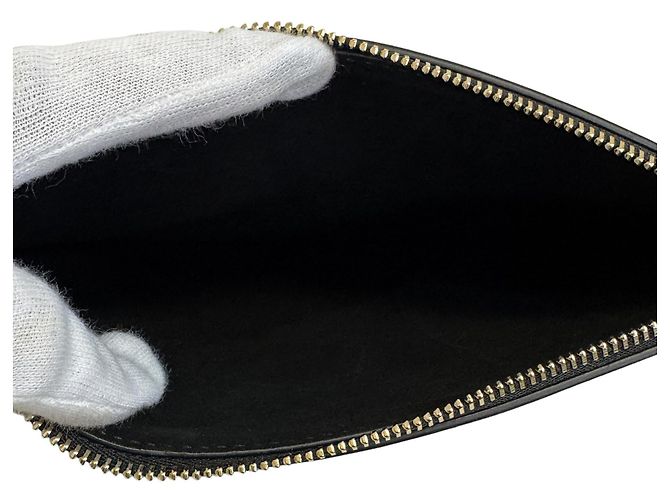 Borsa Tote Salvatore Ferragamo in tela e pelle nera - vista 9