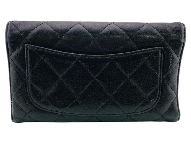 Portafoglio lungo tri-fold in pelle Matelassé Chanel - vista 2