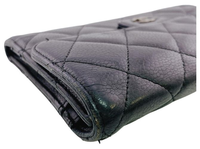 Portafoglio lungo tri-fold in pelle Matelassé Chanel - vista 3