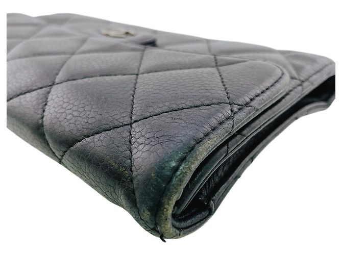 Portafoglio lungo tri-fold in pelle Matelassé Chanel - vista 4