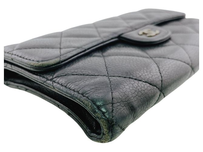 Portafoglio lungo tri-fold in pelle Matelassé Chanel - vista 5