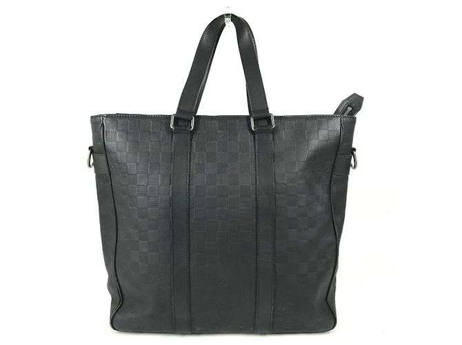 Borsa a tracolla Louis Vuitton Damier Infini Tadao PM - vista 2