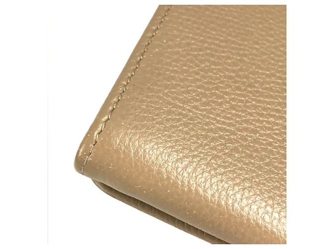 Bulgari Portafoglio lungo Bvlgari in pelle beige - vista 10