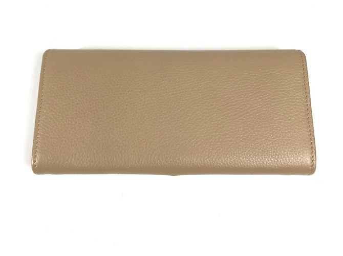 Bulgari Portafoglio lungo Bvlgari in pelle beige - vista 2