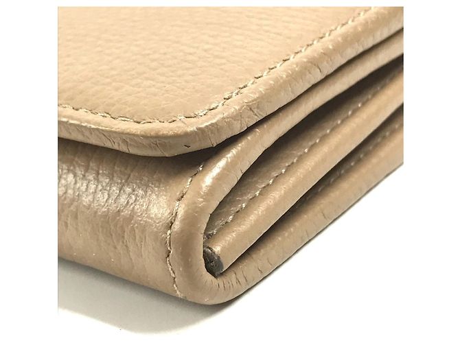 Bulgari Portafoglio lungo Bvlgari in pelle beige - vista 6