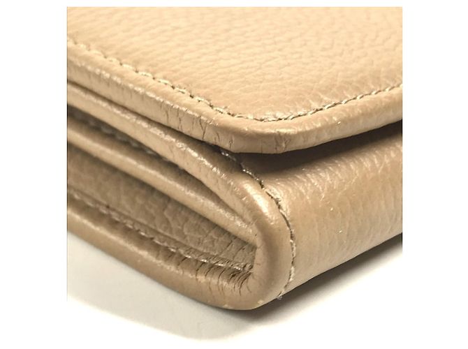 Bulgari Portafoglio lungo Bvlgari in pelle beige - vista 7