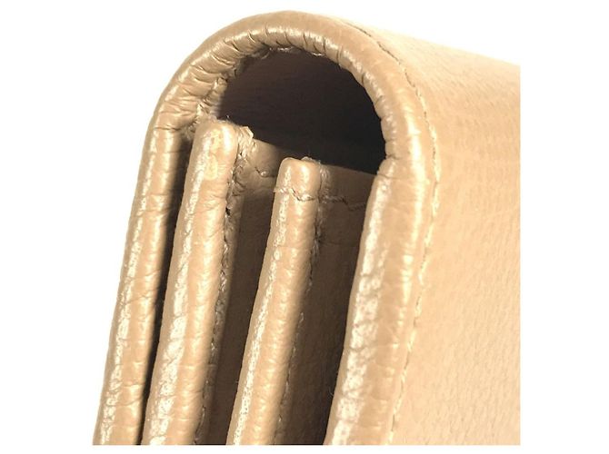 Bulgari Portafoglio lungo Bvlgari in pelle beige - vista 9