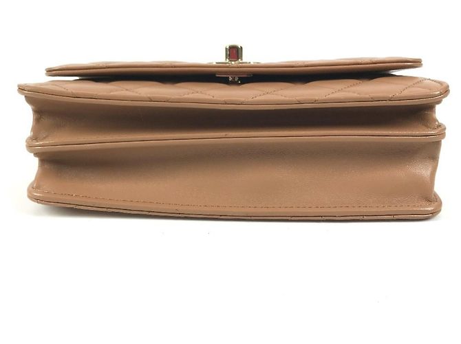Portafoglio con catena Chanel AP4184 Light Brown - vista 5