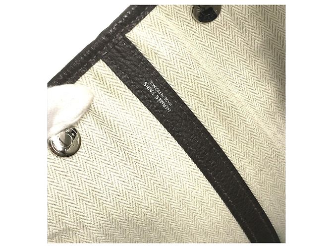 Hermès Bolsa HERMES Garden Party PM em couro Negonda - vista 13