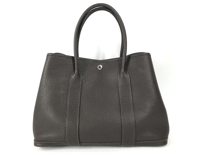 Hermès Bolsa HERMES Garden Party PM em couro Negonda - vista 2