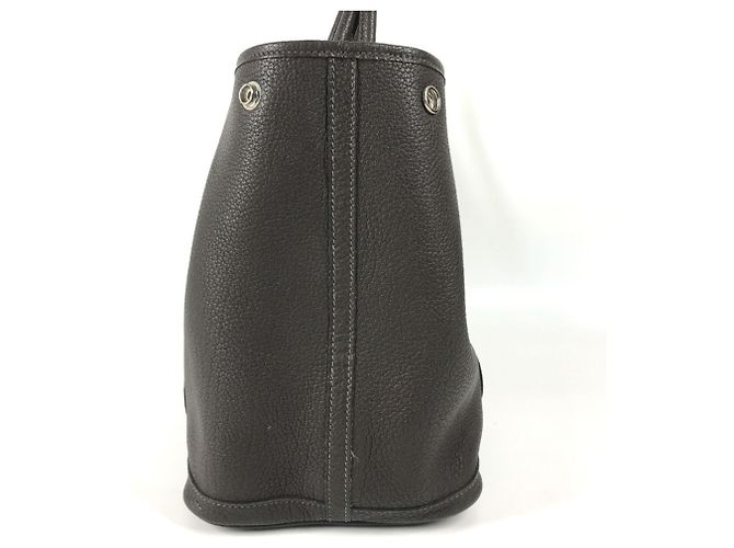 Hermès Bolsa HERMES Garden Party PM em couro Negonda - vista 4