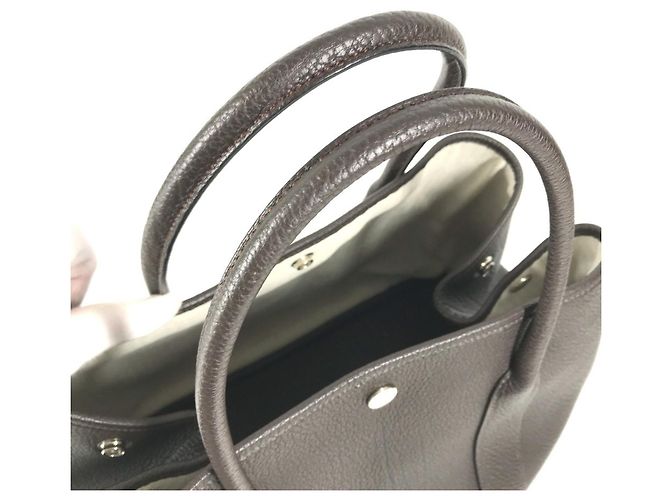 Hermès Bolsa HERMES Garden Party PM em couro Negonda - vista 8