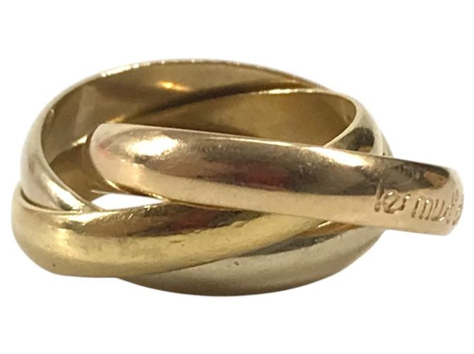 Anello Cartier Trinity Logo Triple Band in Oro 18K - vista 2