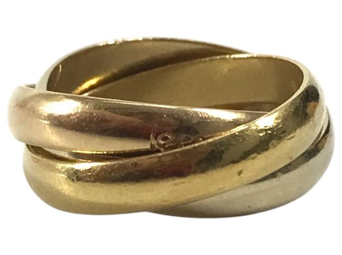 Anello Cartier Trinity Logo Triple Band in Oro 18K - vista 3