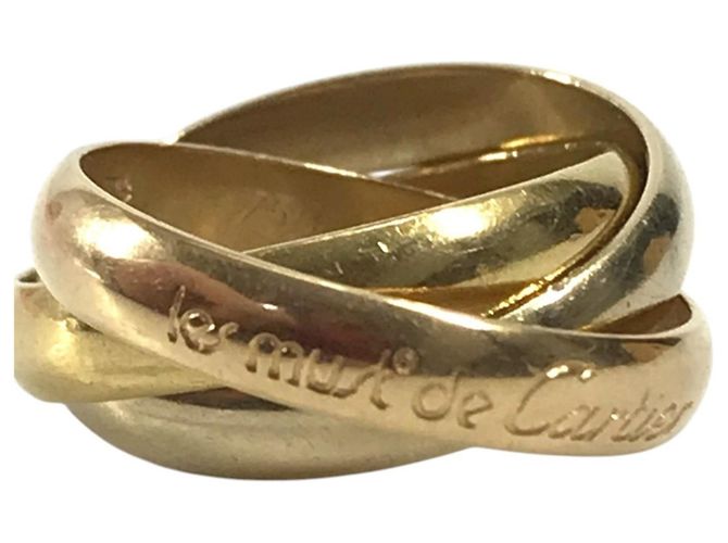 Anello Cartier Trinity Logo Triple Band in Oro 18K - vista 5