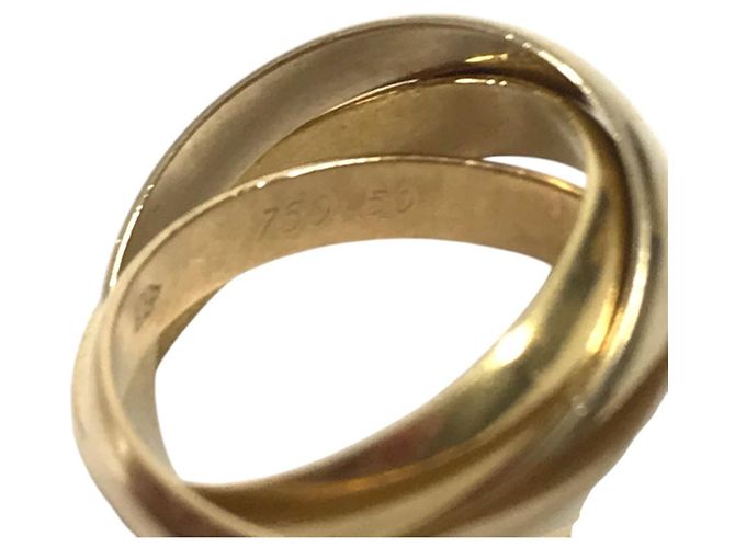 Anello Cartier Trinity Logo Triple Band in Oro 18K - vista 6