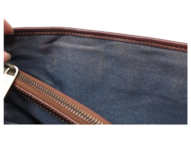Céline VINTAGE CELINE BOGGIE HANDTASCHE AUS BLAUEM TRIOMPHE DENIM CANVAS - Ansicht 14