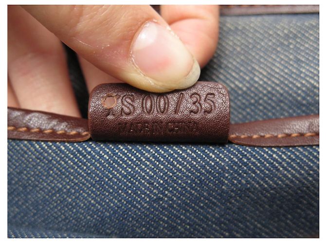 Céline VINTAGE CELINE BOGGIE HANDTASCHE AUS BLAUEM TRIOMPHE DENIM CANVAS - Ansicht 9