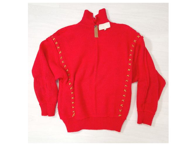 Iceberg Jean-Charles de Castelbajac Roter Alpaka Pullover - Ansicht 12