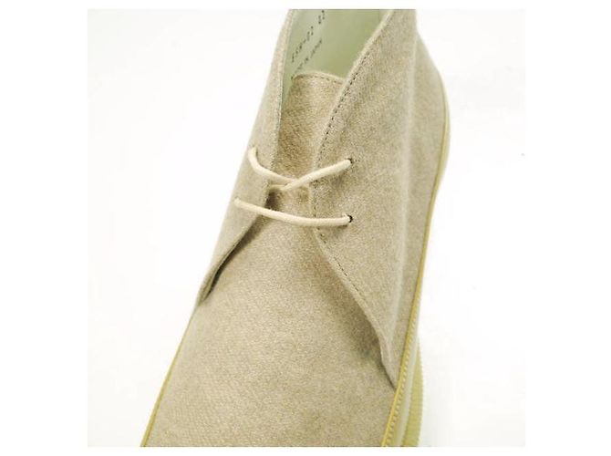 Autre Marque Botas Chukka em lã e couro envernizado NIT - vista 6