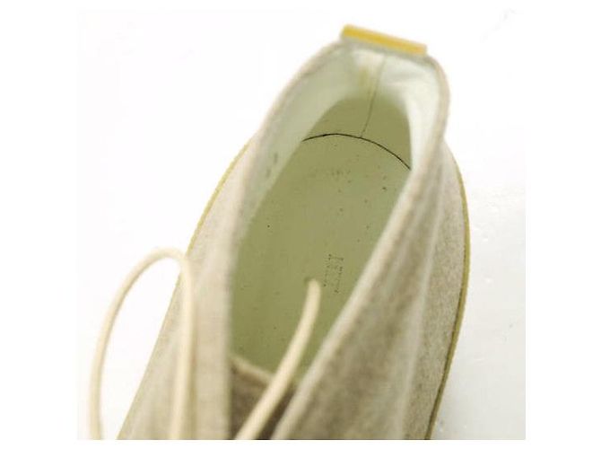 Autre Marque Botas Chukka em lã e couro envernizado NIT - vista 7