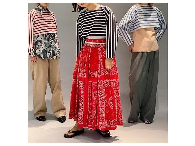 Autre Marque BEAMS JAPAN Basque Shirt Baumwoll-Oberteil - Ansicht 3