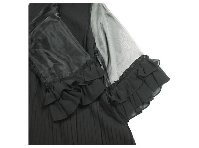 Autre Marque Carolina Glaser Chiffon Plisseekleid - Ansicht 7