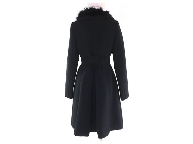 Abrigo Burberry Blue Label de lana, angora y zorro - vista 3