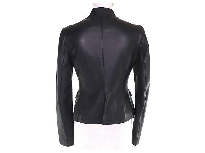 Valentino Lammlederjacke mit Rosenmotiv - Ansicht 3