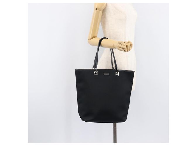 Borsa Tote GUCCI Nylon Nero Argento 002 1098 - vista 25