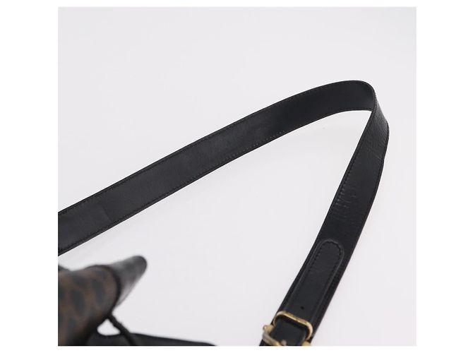 Céline Borsa a tracolla CELINE Macadam Canvas PVC Leather Black Gold - vista 14
