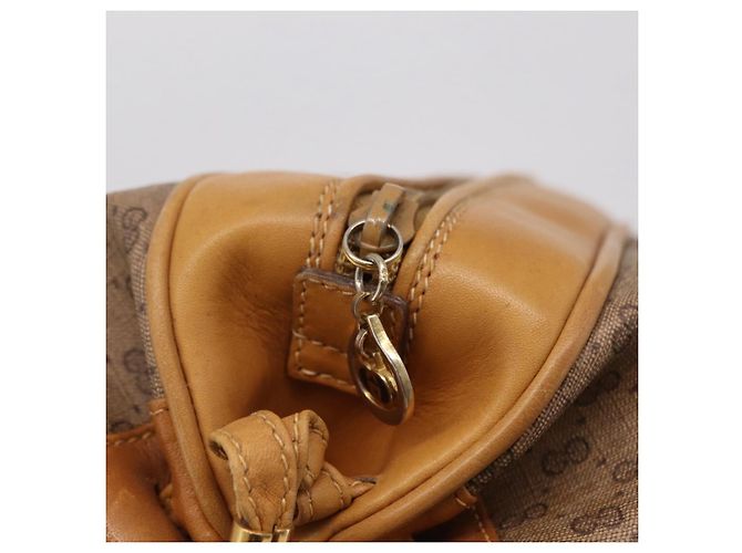 Borsa a tracolla GUCCI in pelle beige e oro 007 115 5770 - vista 10