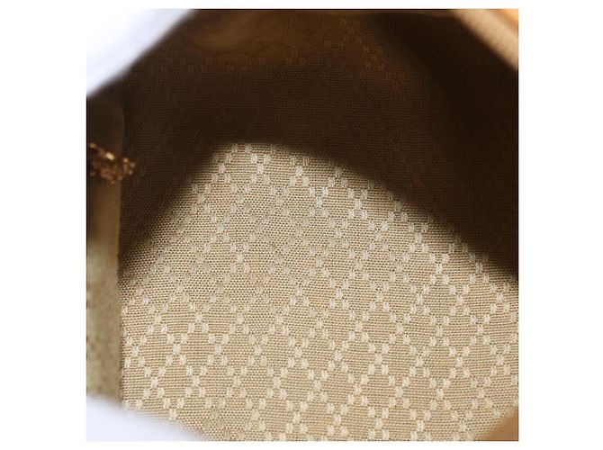 Borsa a tracolla GUCCI in pelle beige e oro 007 115 5770 - vista 11