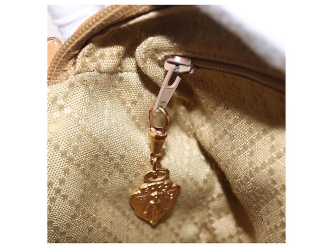 Borsa a tracolla GUCCI in pelle beige e oro 007 115 5770 - vista 23