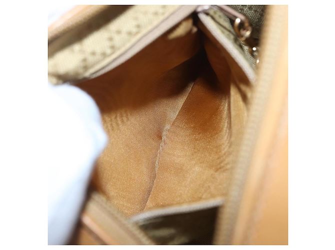 Borsa a tracolla GUCCI in pelle beige e oro 007 115 5770 - vista 24
