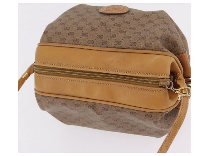 Borsa a tracolla GUCCI in pelle beige e oro 007 115 5770 - vista 3